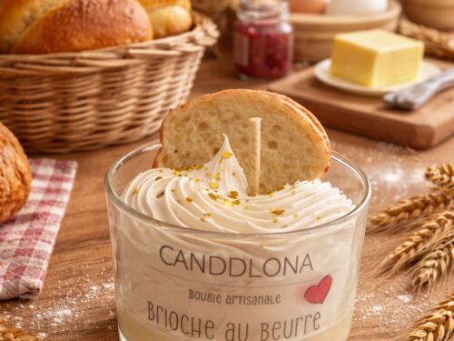 BOUGIE GOURMANDE BRIOCHE AU BEURRE