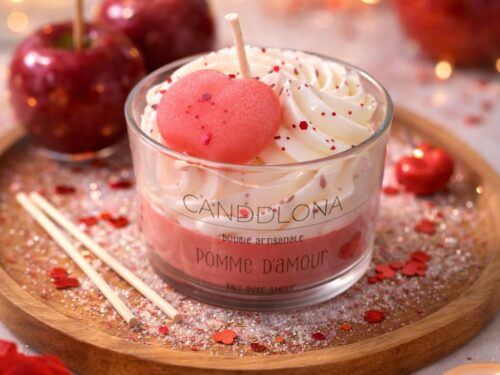 BOUGIE GOURMANDE POMME D'AMOUR