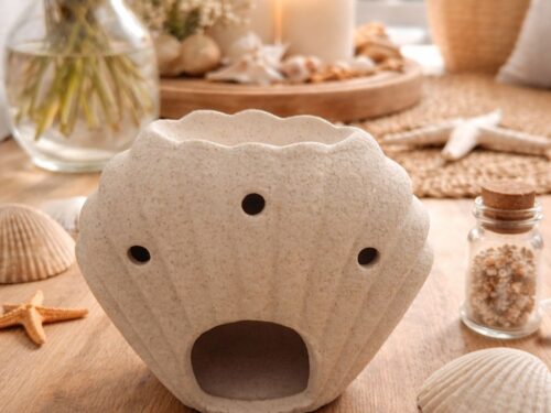 BRULEUR EN CERAMIQUE COQUILLAGE