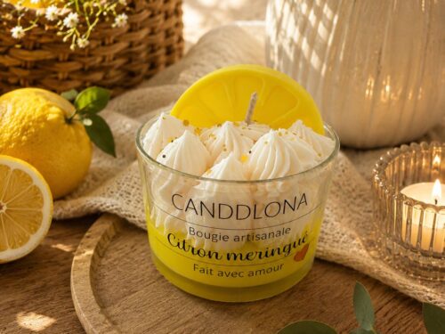 BOUGIE GOURMANDE CITRON MERINGUEE