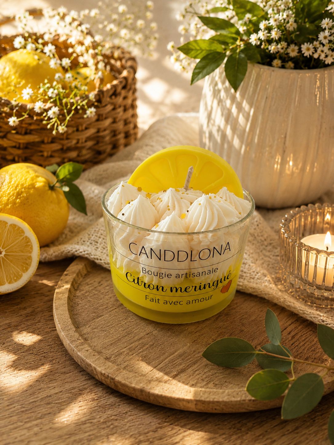 BOUGIE GOURMANDE CITRON MERINGUEE